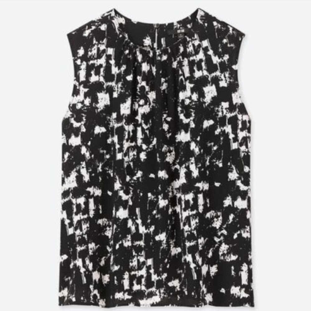 Uniqlo Sleeveless Abstract Printed Blouse